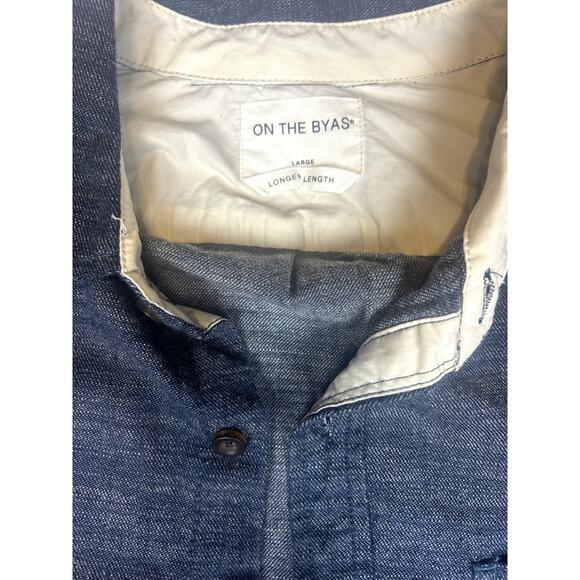 On The Byas Blue Casual Button Down Shirt - Picture 3 of 4